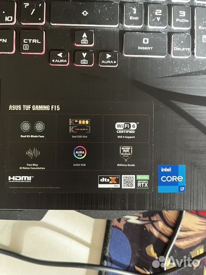 Ноутбук asus laptop F15 HN001T