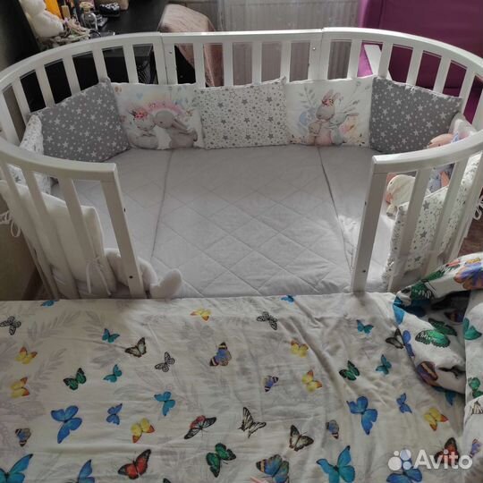 Кроватка приставная, трансформер