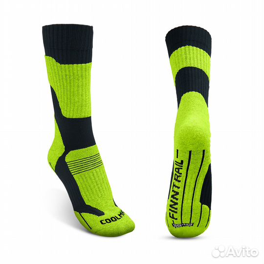 3202 Термоноски Finntrail Coolmax Lime 39-42