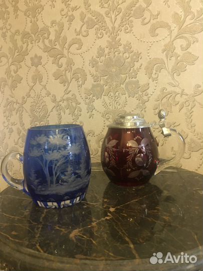 Кружки олово хрусталь пивные