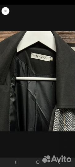 Пальто мужское длинное двубортное