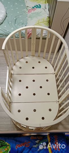 Детская кровать трансформер овальная