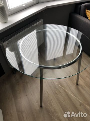 IKEA. Кухонный стол стеклянный круглый купить в Кудрово | Товары для ...