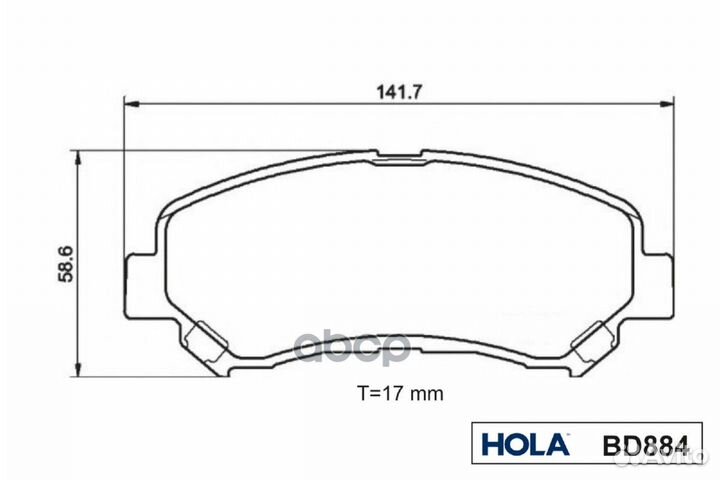 Колодки тормозные дисковые nissan Qashqai/Qashq