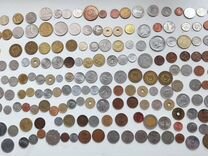 Коллекция монет стран мира 203 штуки