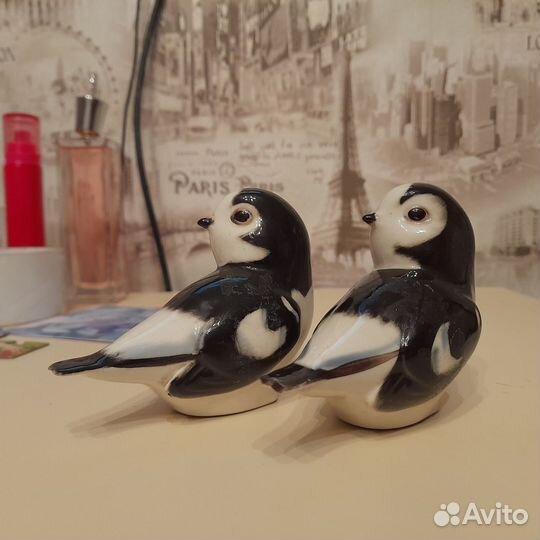 Статуэтка фарфор птица пумочка