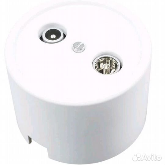 Розетка двойная bironi Лизетта Пластик оконечная Р