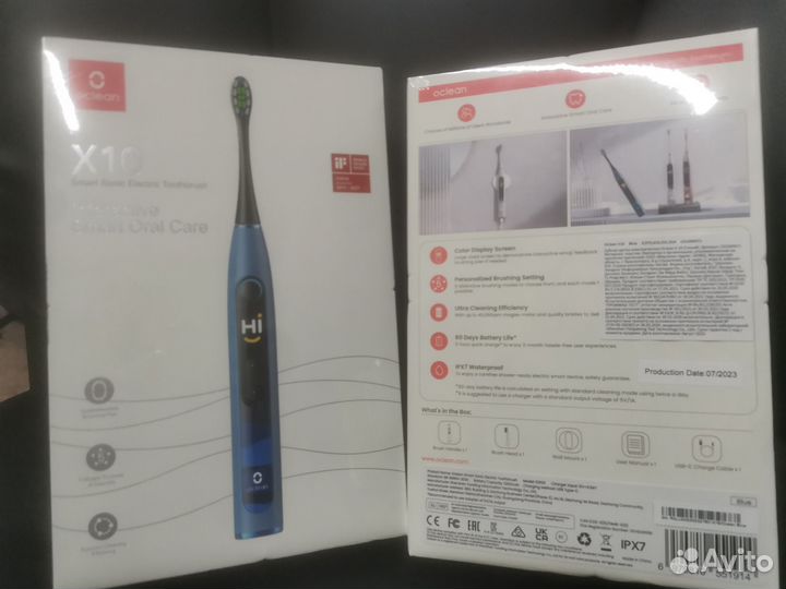 Электрическая зубная щетка Oclean X 10 R3100 Blue
