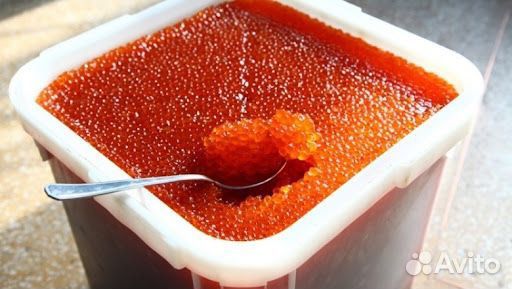 Красная икра кеты