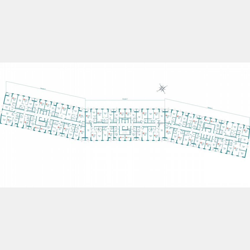2-к. квартира, 67,1 м², 9/18 эт.