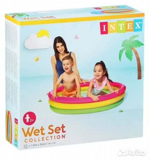 Детский надувной бассейн новый