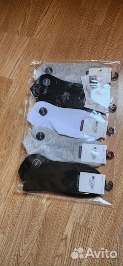 Носки короткие разноцветные 10 пар