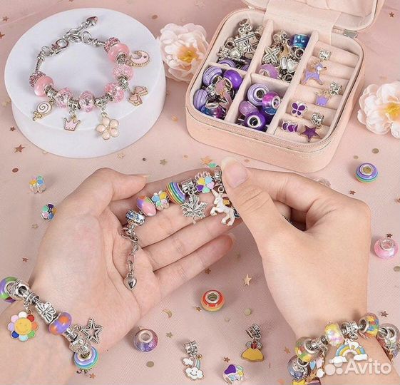 Набор для создания браслетов Pandora бусины