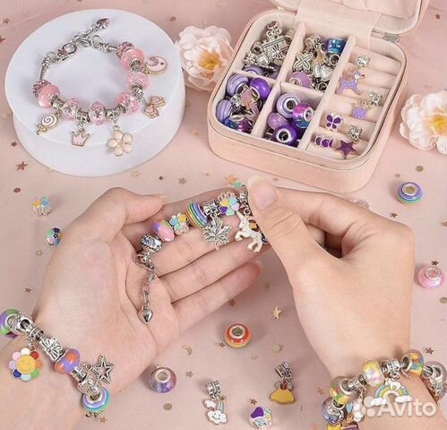 Набор для создания браслетов Pandora бусины