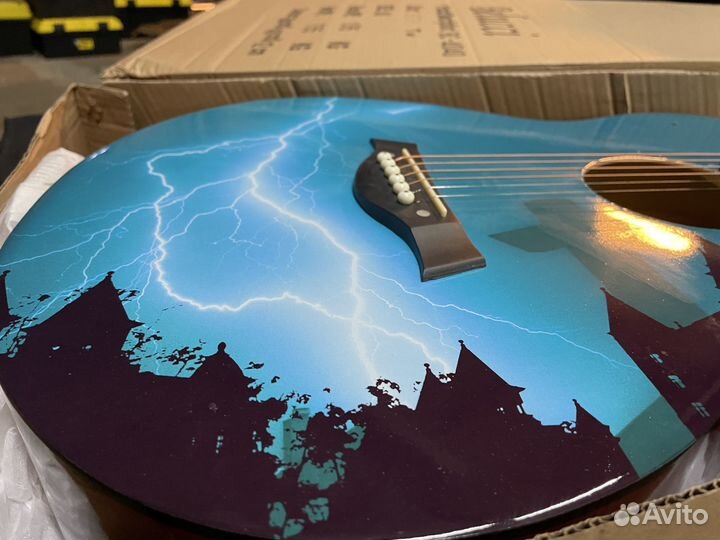 Акустическая гитара Belucci вс4040 TW бирюзовая