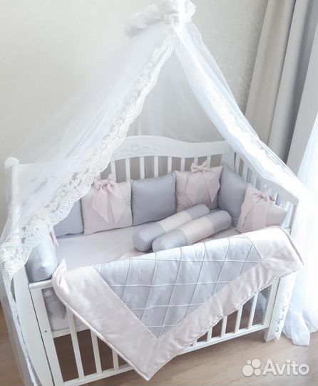 Бортики в кроватку, конверт на выписку