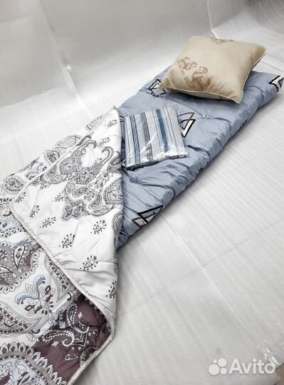 Набор 3в1: матрас, подушка, одеяло