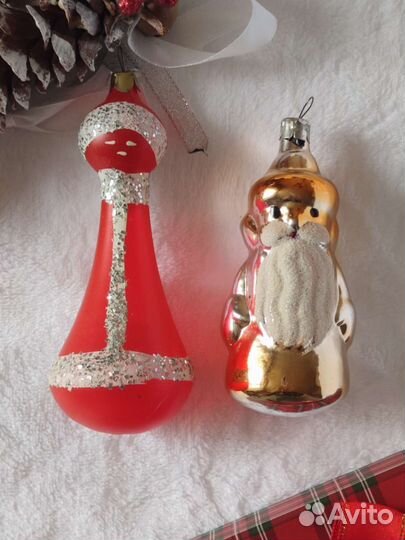 Елочные игрушки СССР дед снегуроч снегов лев гном