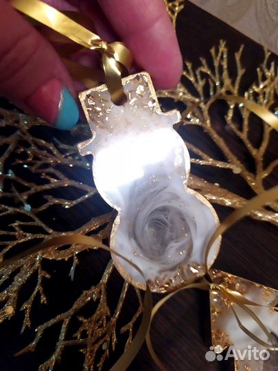 Набор ёлочных игрушек, ручная работа