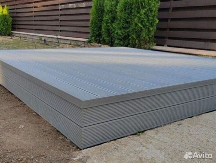 Террасная доска из дпк мелкий вельвет