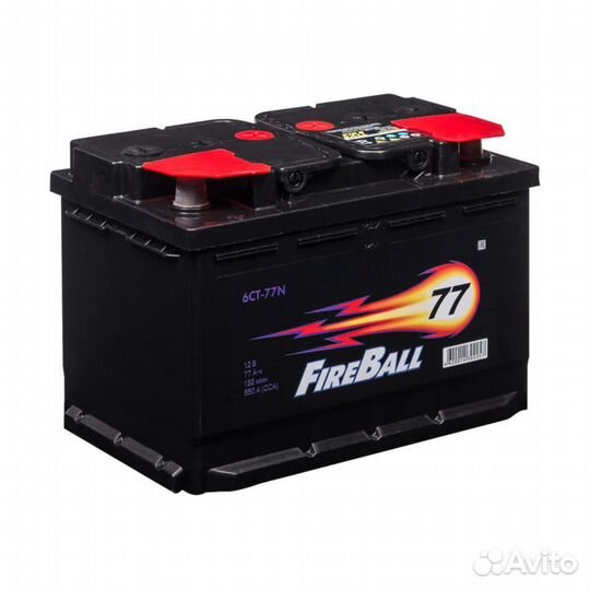 Аккумулятор Fire Ball 6CT-77N прямая полярность