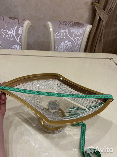 Ваза для фруктов хрусталь