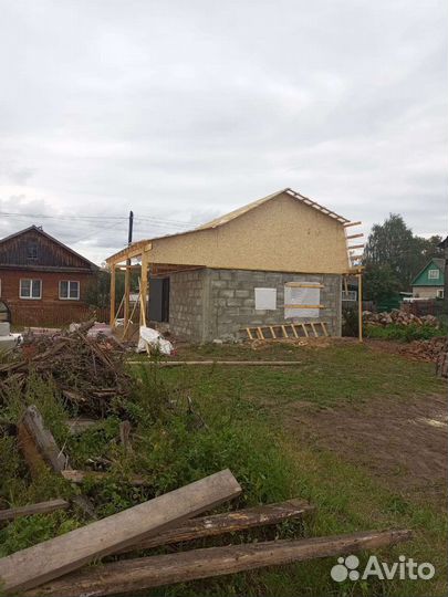 Строительство деревянных домов+Кровельные работы