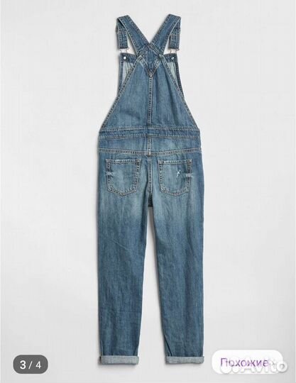 Джинсовый комбинезон для девочки