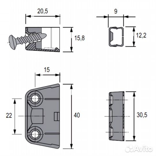 Hettich TZ 4 sтd (1000 шт.)