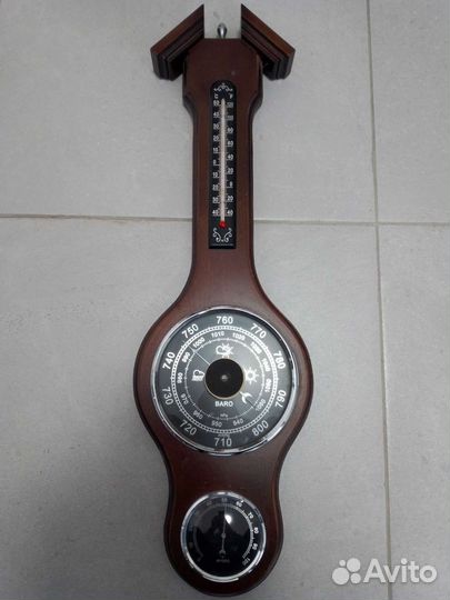 Домашняя настенная механическая метеостанция