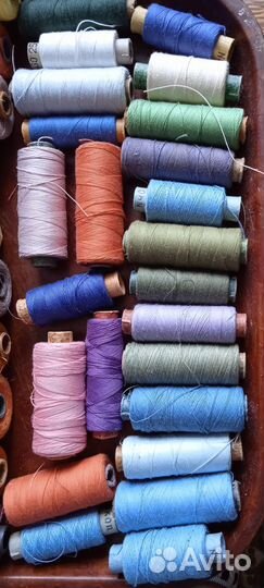 Нитки х/б и шелк