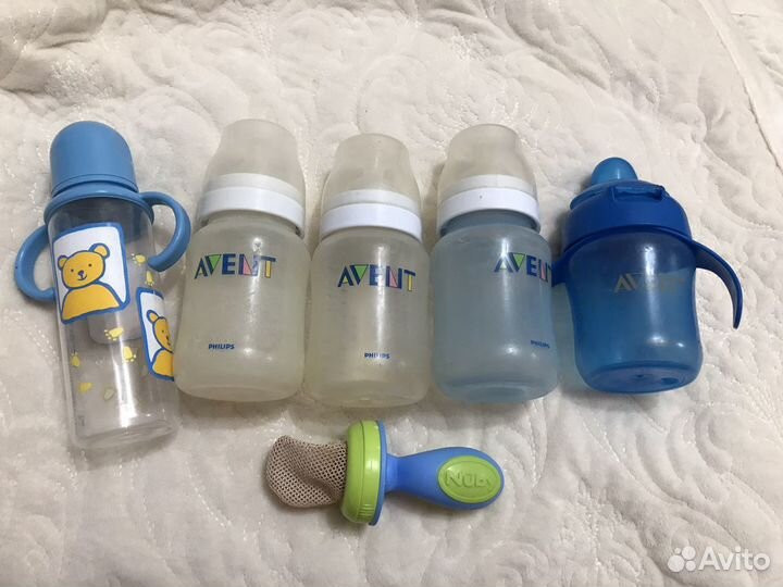 Бутылочки авент с сосками и поильник avent