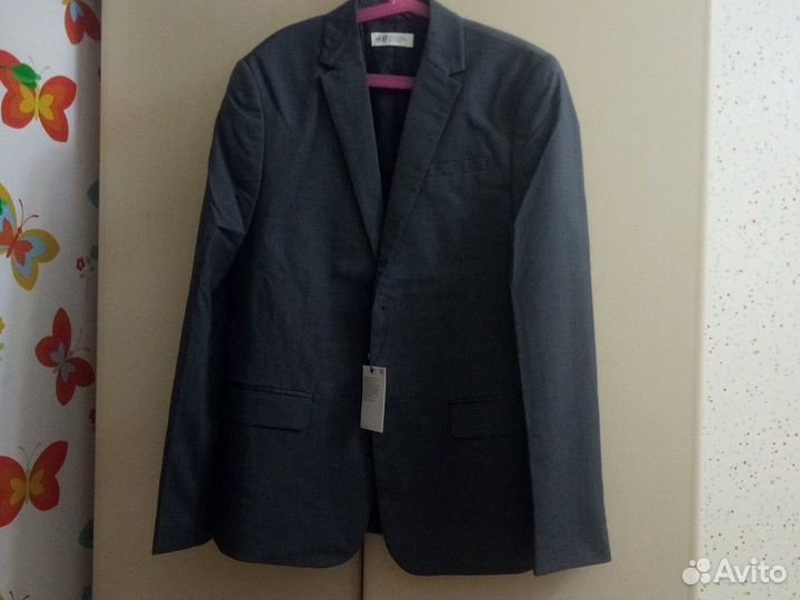 Пиджак H&M серый