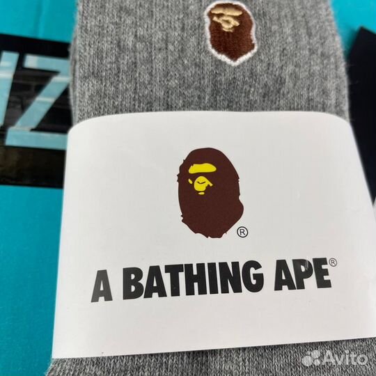 Носки Bape ape серые