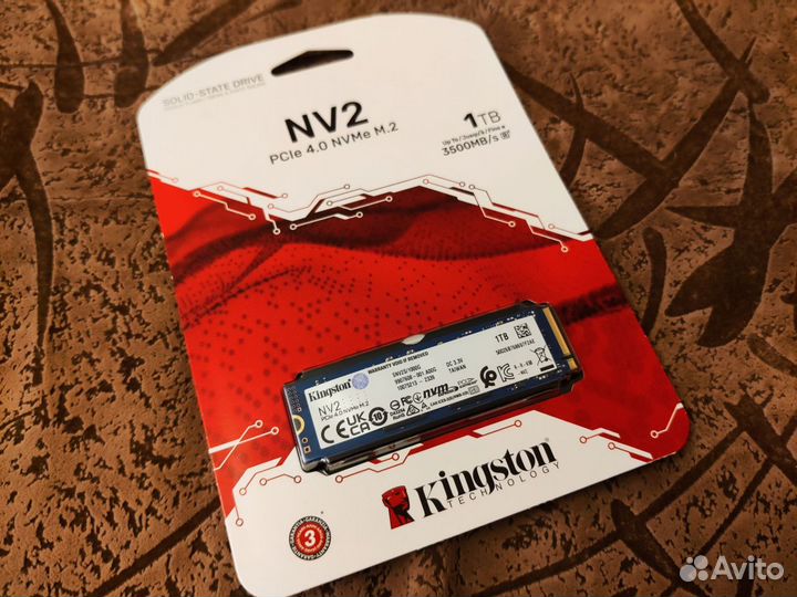 Новые SSD m2 Nvme Kingston NV2 1tb на гарантияи