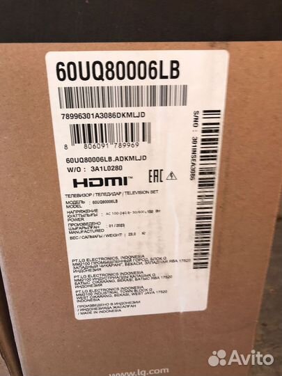 Новый 4K Smart UHD телевизор LG 60UQ80006LB 60”