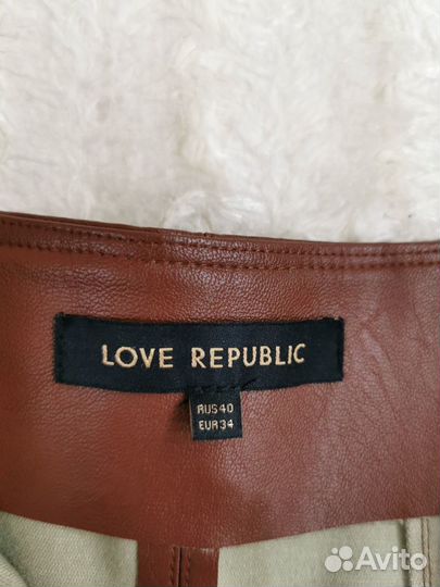 Кожаные шорты, размер 40