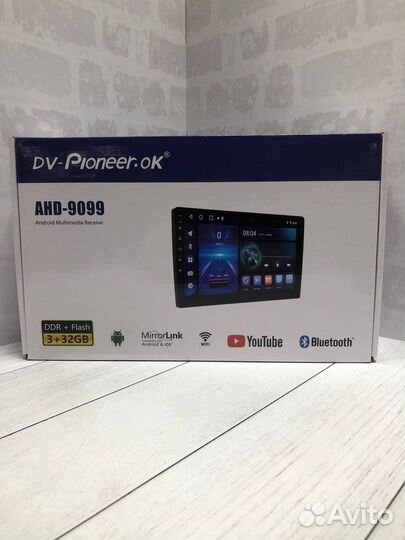 Магнитола 2din android 9 дюймов 3/32