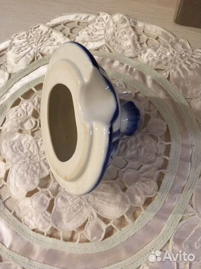 Крышка сахарницы Гжель