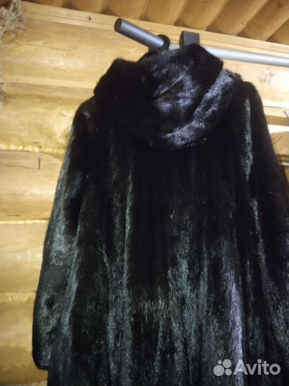 Шуба норковая автоледи 46 48 с капюшоном