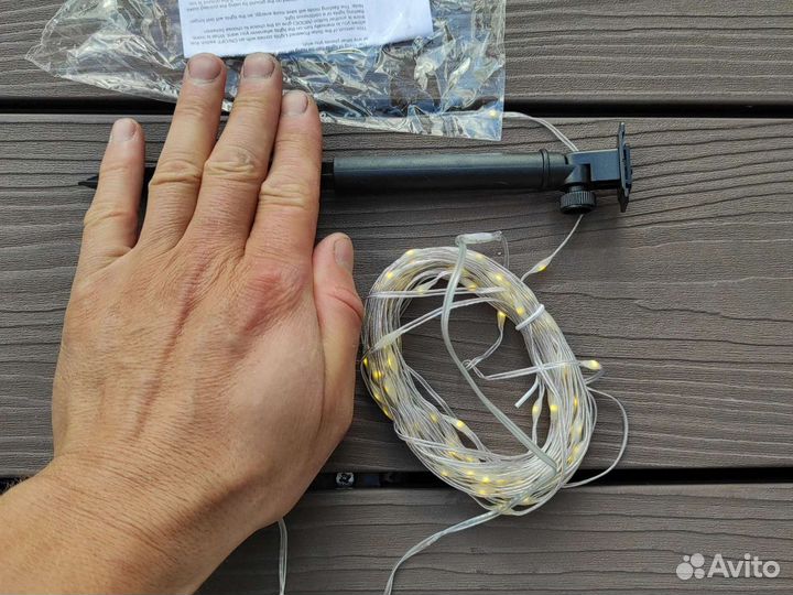 Гирлянда с датчиком света, 10м