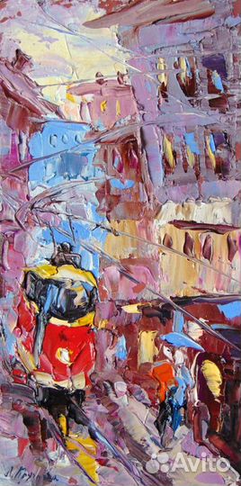 Картина маслом холст интерьерная импасто на заказ