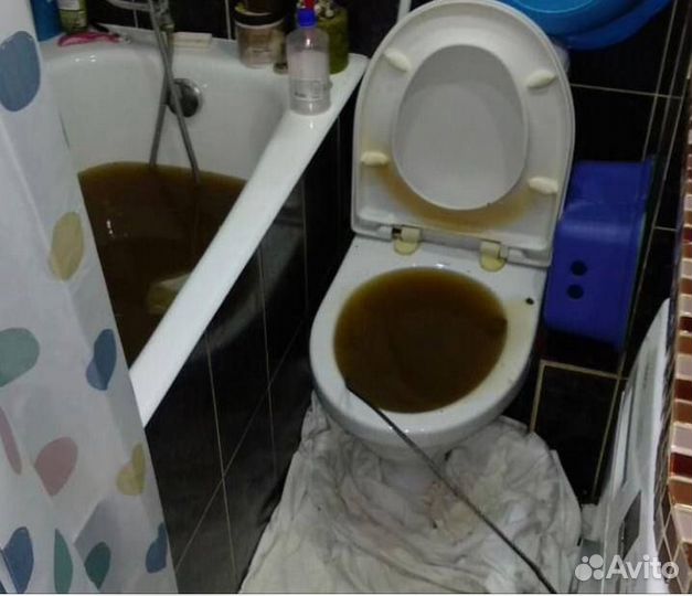 Устранение засоров с гарантией 24/7