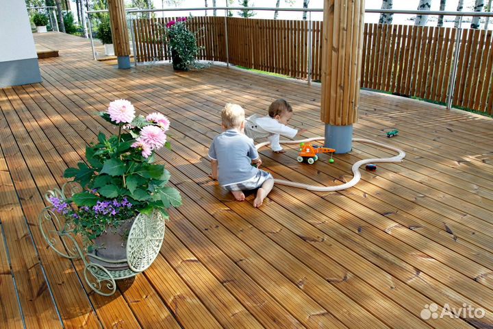 Террасная доска хвоя категории ав