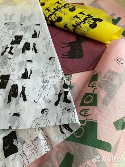 Упаковочная бумага с логотипом на заказ