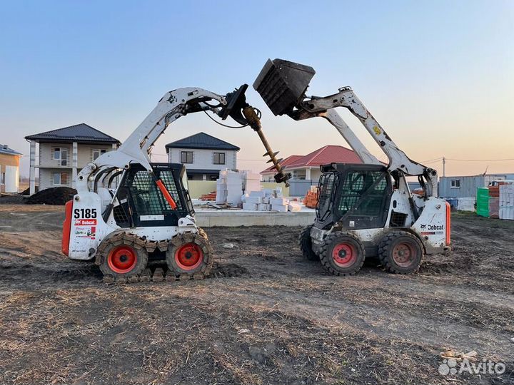 Аренда минипогрузчика Bobcat, Ямобур