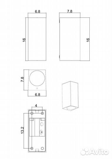 Уличный настенный светильник Arte Lamp Artefact A3404AL-2BK