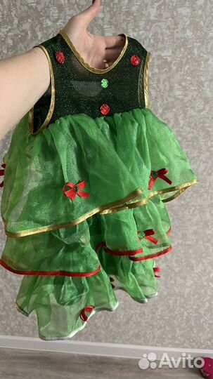 Платье елочки 110
