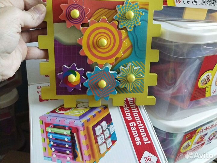 Конструктор кубики куб Монтессори