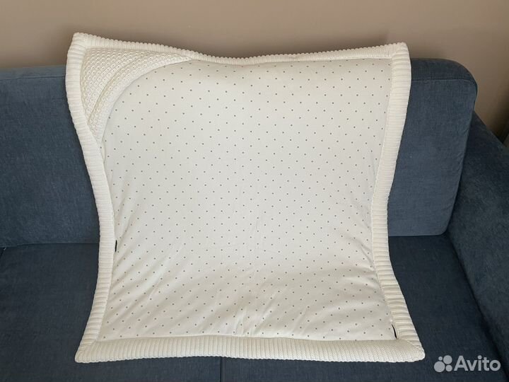 Конверт детский вязаный молочного цвета Loomknits